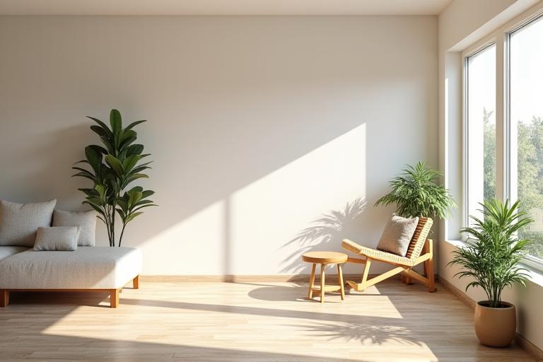 Interior real estate photography with natural lighting